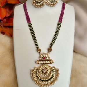 Pearl Kundan Necklace Set
