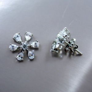 Radiant Bloom Zirconia Studs