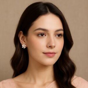 Radiant Bloom Zirconia Studs