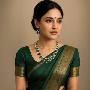 Emerald Crystal Necklace Set