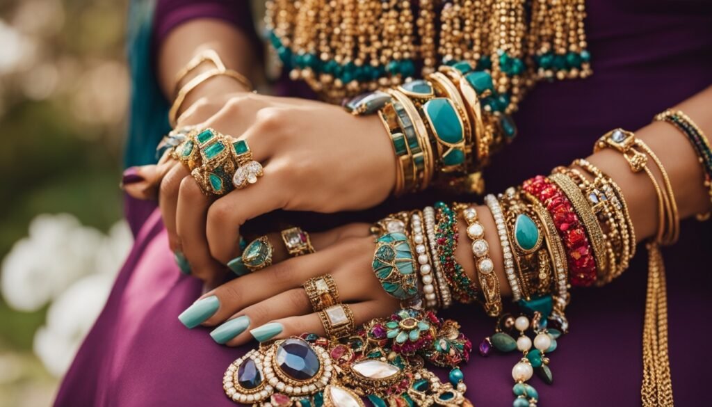 Mixing and matching artificial jewelry
